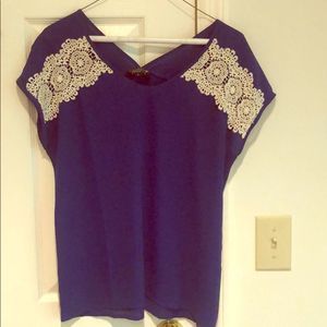 PaperMooon for Stitch Fix Blouse crochet detail-S